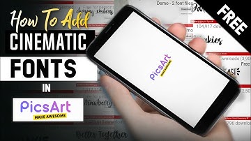 How To Add Custom Fonts In Picsart | FREE | Cinematic Fonts