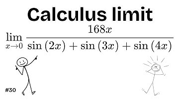 Solving limit of 168x/sin2x+sin3x+sin4x | No explanation