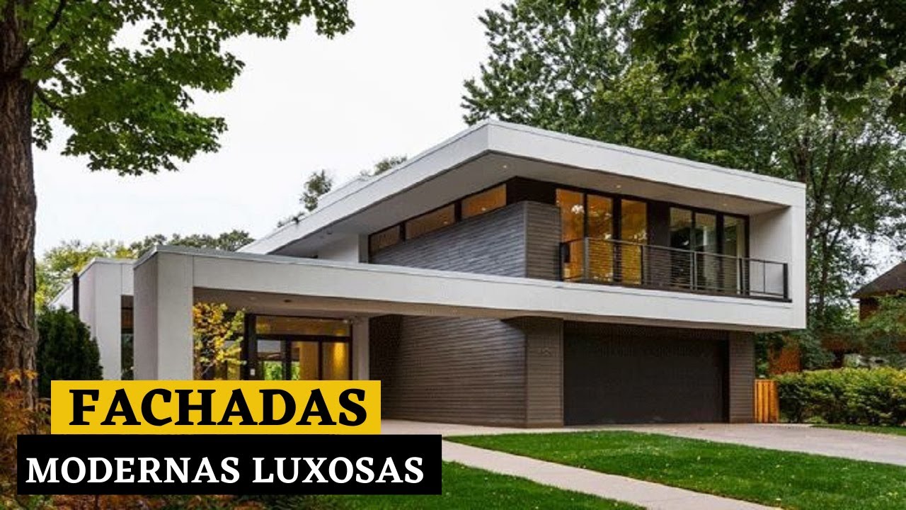 12 fachadas de casas modernas para se inspirar