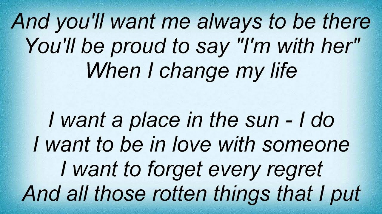 19020 Pretenders When I Change My Life Lyrics YouTube