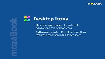 mozaBook Interactive Teaching Software - Desktop icons tutorial video