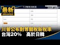 台灣暫時性關稅20%