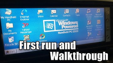 HP Jornada 720 first run and walkthrough - The Windows CE 2000 Experience