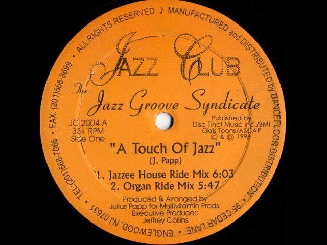 The Jazz Groove Syndicate - A Touch Of Jazz (Jazzee House Ride Mix) bekijken op YouTube The Jazz Groove Syndicate - A Touch Of Jazz (Jazzee House Ride Mix) bekijken op YouTube