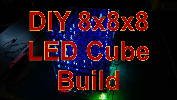 CubLED - LED Cube - 8x8 Matrix (384 LEDs) von Whity, Kostenloses  STL-Modell herunterladen