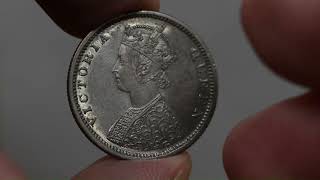 British India 1862 AR Half Rupee (Numista 17813)