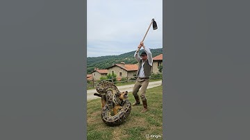 Could a Farmer Save His Dog from a Giant Python?