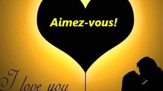 Video thumbnail of "Aimez vous les uns les autres"