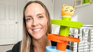 WEofferwhatYOUwant Ball Drop Toy – Montessori STEM Tower for Toddlers 9M+ | 8-Piece Set with Stackab
