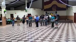 Raul's Graduation drumline show
