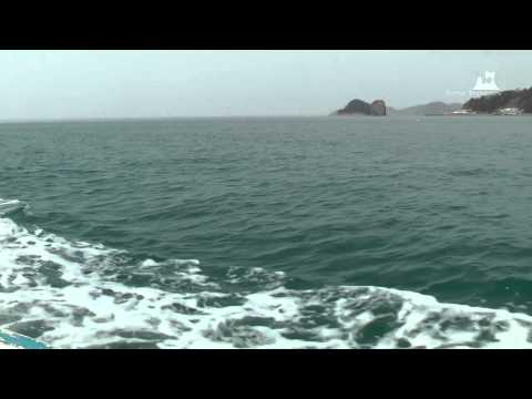 浅虫温泉・湯ノ島カタクリ - 渡し船・浅虫行き船上 - 0211A