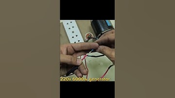 #siramsana old starter motor turn into 220v 6000w electric generator