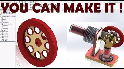 Solidworks Complete Project Stirling Engine-10-Flywheel Volant PART DESIGN-STEP BY STEP-