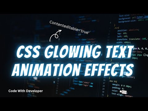 CSS Glowing Tubelight