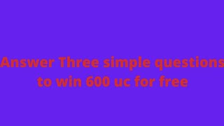 Pubg Quiz| answer correctly to win 600 uc| Free uc screenshot 1