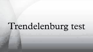 Trendelenburg varizes brodie teste
