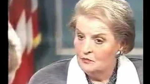 Madeleine Albright - The deaths of 500,000 Iraqi c...