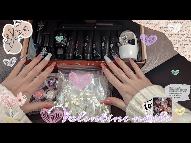 POLYGEL NAILS VALETINES DAY INSPO (SPANISH)