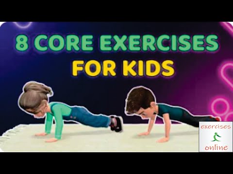 8 CORE STRENGTHENING EXERCISES FOR KIDS  BELLY + BACK/ძირითადი გამაძლიერებელი სავარჯიშო ბავშვებისთ