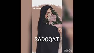 Sadoqat ismiga video❣️👍