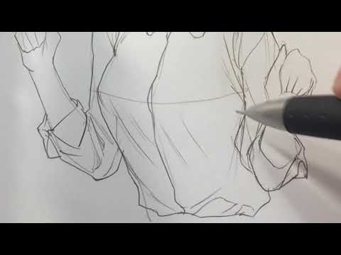 Video Cách vẽ body phụ nữ và nếp nhăn áo anime - youtube