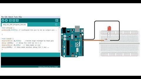 LED ON OFF | Arduino Code | Proteus