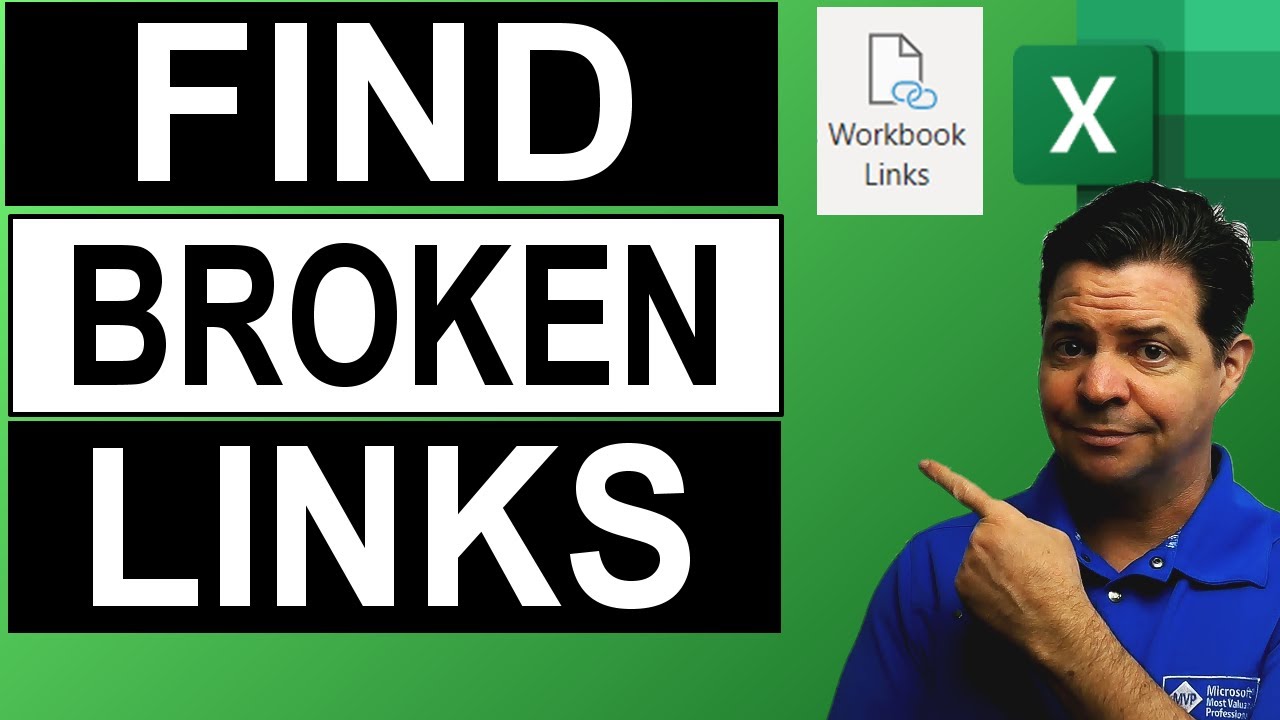 how to find broken links in excel