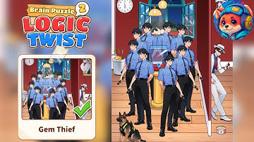 Brain Puzzle 2: Logic Twist Level 29 GEM THIEF | Walkthrough & Solution Mobile 