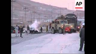 Suicide blast near NATO convoy in southern Afghanistan
