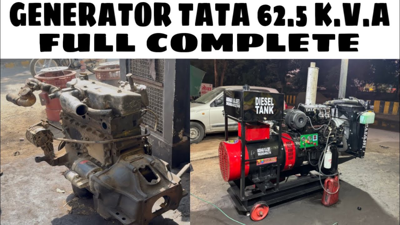 Generator Tata 62.5 K.V.A open D.G set 3 phase | (M.P) Indore | ARSHAD D.G SET | 