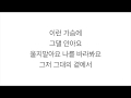박효신 (パク・ヒョシン)-「눈의 꽃 SNOW FLOWER」[LYRICS] 가사 한국어