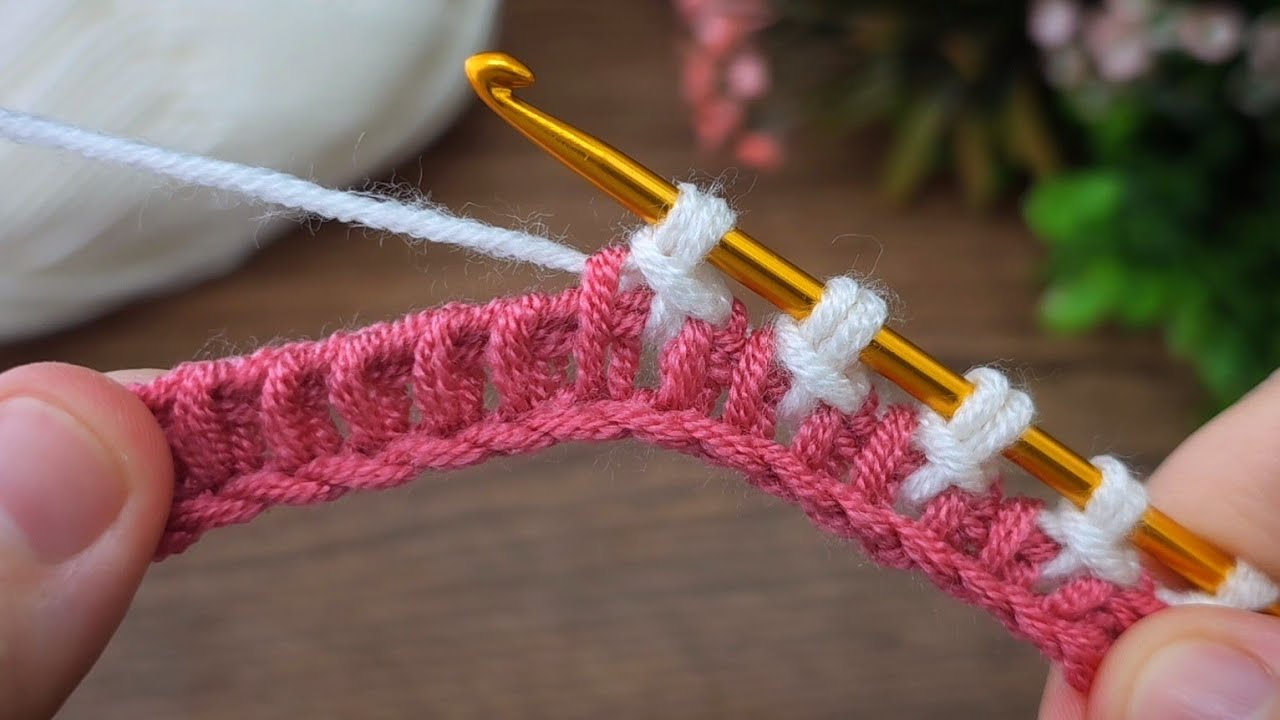 Wow!   Two color *crochet *very easy Tunisian crochet baby blanket  online tutorial #tunisian