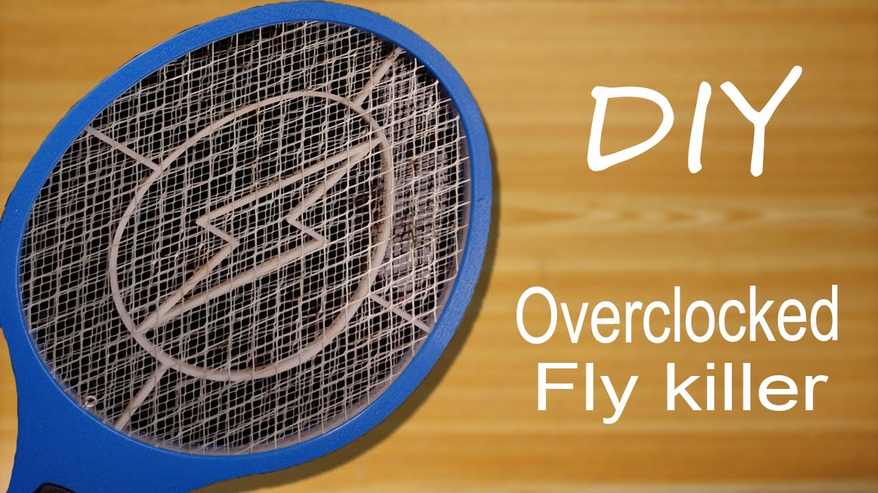 Awesome upgraded fly swatter using high voltage generator YouTube