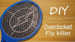 Awesome upgraded fly swatter using high voltage generator