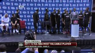 LeBron James MVP Speech