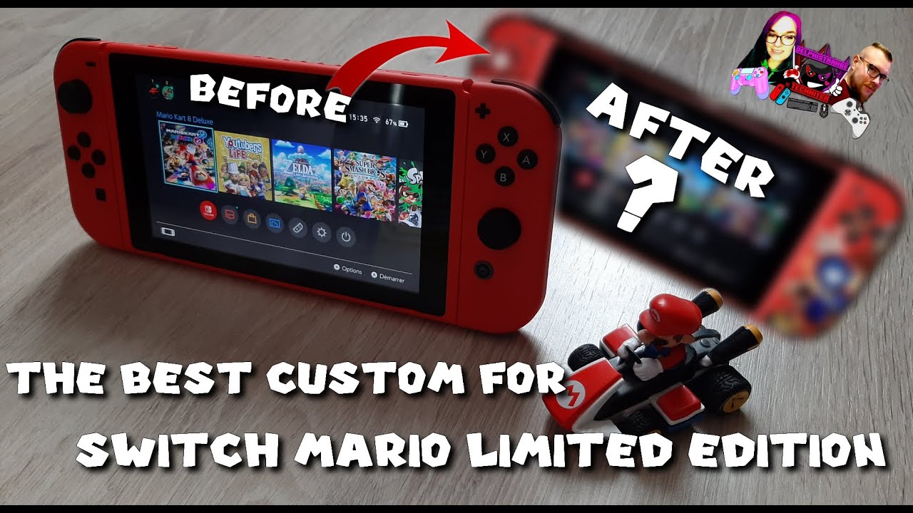 The best custom for Nintendo Switch Mario Limited Edition Red and 