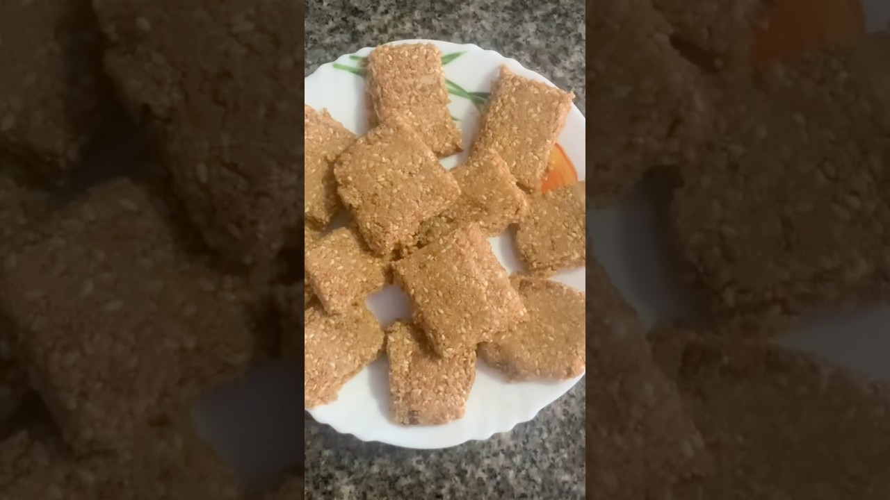 #food #indiancuisincerecipes  maker Sankranthi  special tilkut-  sesame seeds jaggery  sweets