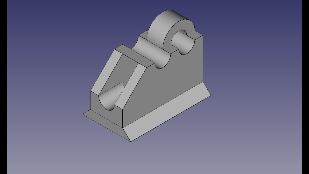 Practice model for beginners || 3D Model || using FreeCAD software ...