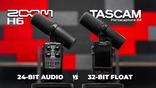 32bit float Tascam Portacapture X8 vs 24bit Zoom H6