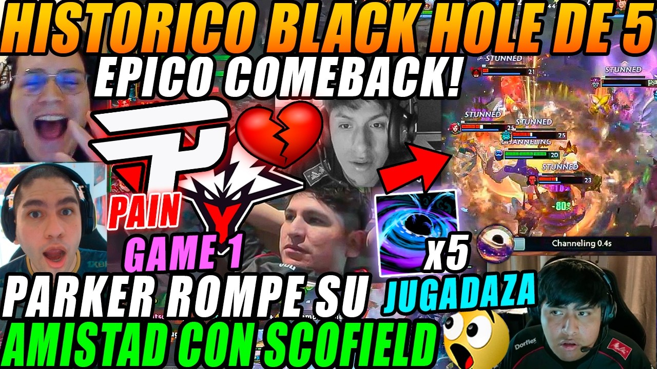 HISTORICO BH DE 5!😮PARKER ROMPE su AMISTAD con Scofield😮PAIN GAMING vs YANDEX GAME 1 DreamLeague S28