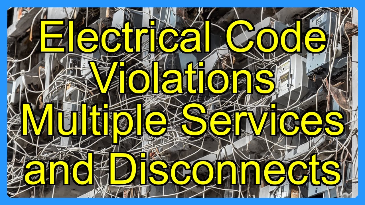 Electrical Code Violations Multiple Services and Disconnects - YouTube