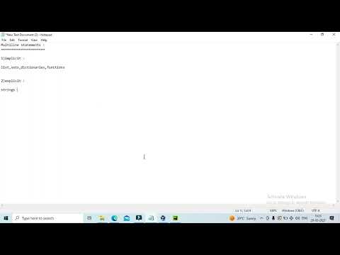 Multiline Statements in Python