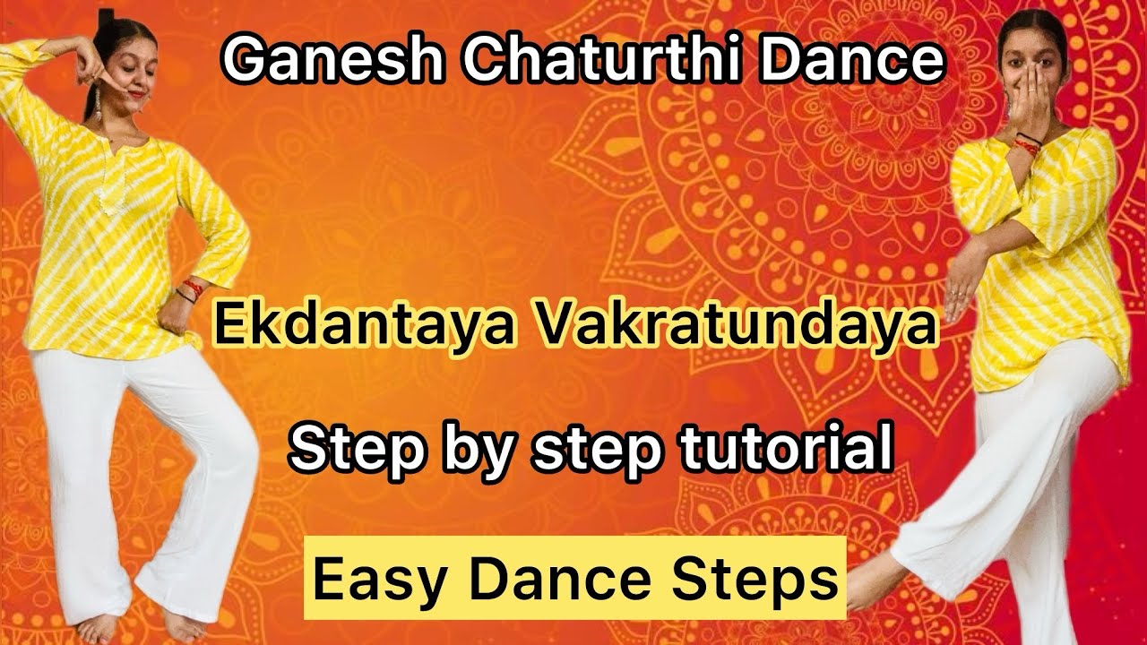 Ekdantaya Vakratundaya | Dance Tutorial | Ganesh Chaturthi Dance | Trending | Easy Dance Steps 