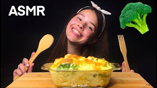 ASMR HEALTHY FOOD EATING: CAULIFLOWER CHEESE AND BROCCOLI EATING SOUNDS MUKBANG | Tati ASMR
