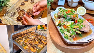 Masak 4 Macam Sekaligus‼️hemat waktu\u0026tenaga dengan Umeda OMUNI steam Air fryer Oven dari UMEDA