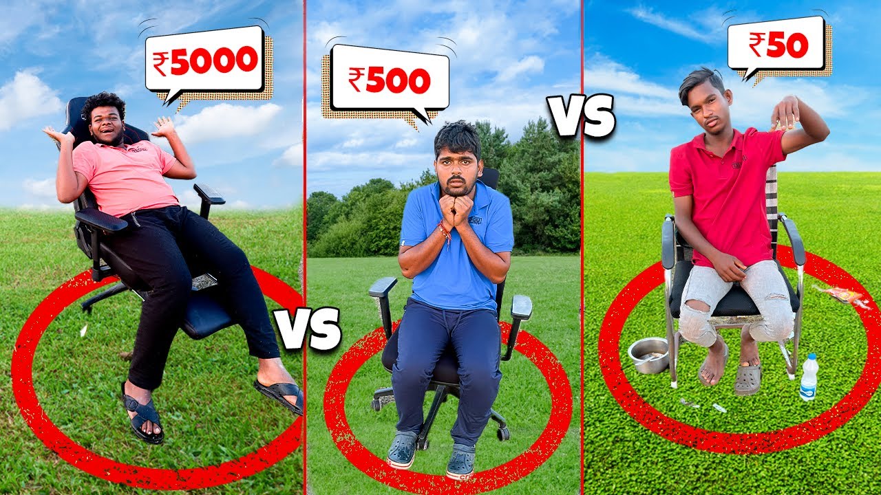 Rich Vs Poor Gaming Chairs Overnight Challenge Low Budget to High Budget 🔥🔥 Telugu Experiments