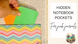 Shhh… want to hide your journal secrets Fast & Easy Hidden Notebook Pocket!