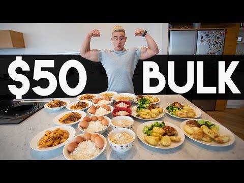 $50 FOR A WEEK OF BULKING : Meal Prep on a Budget with Zac Perna