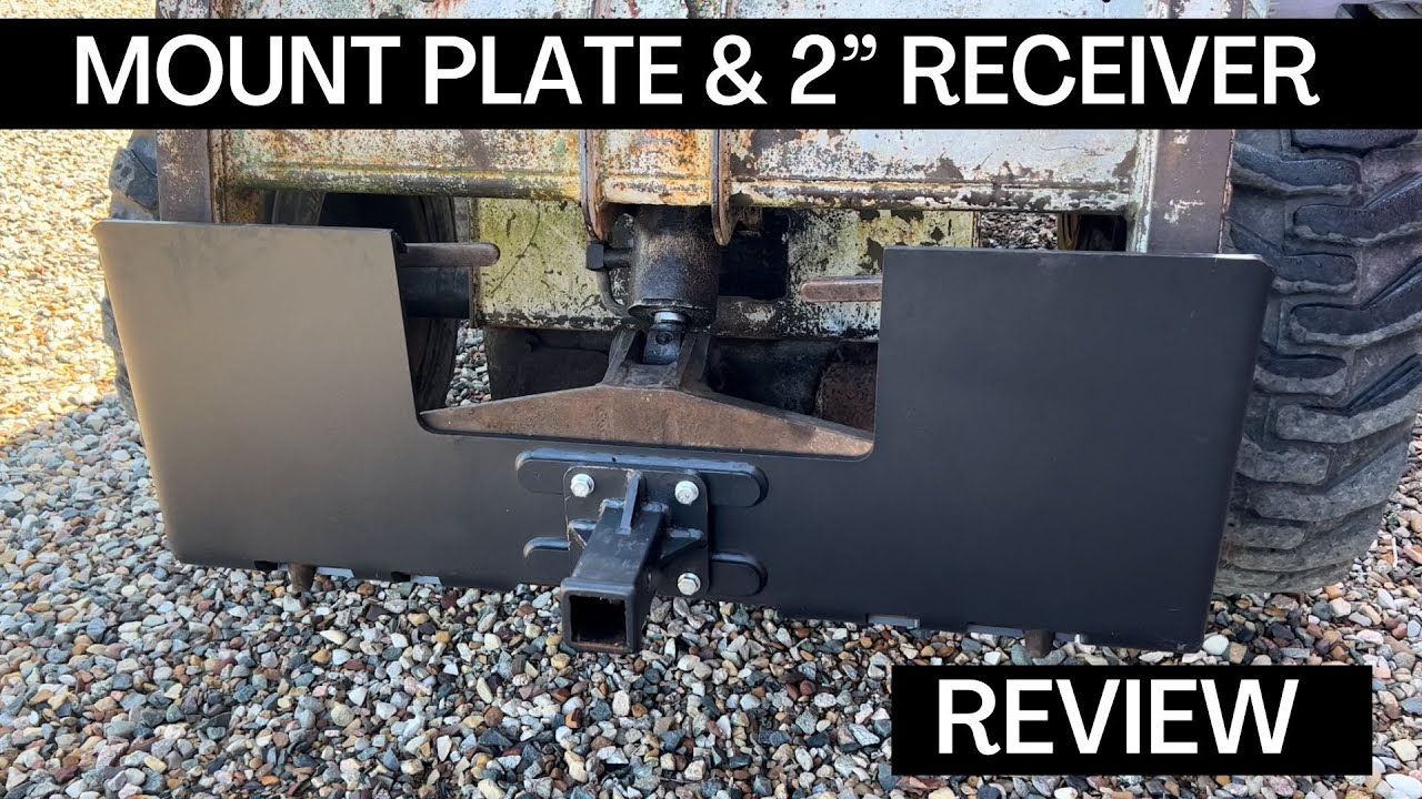 Mount Plate for Skid Steer Bobcat with Removable Hitch Receiver | Awesome for Parking our Camper!