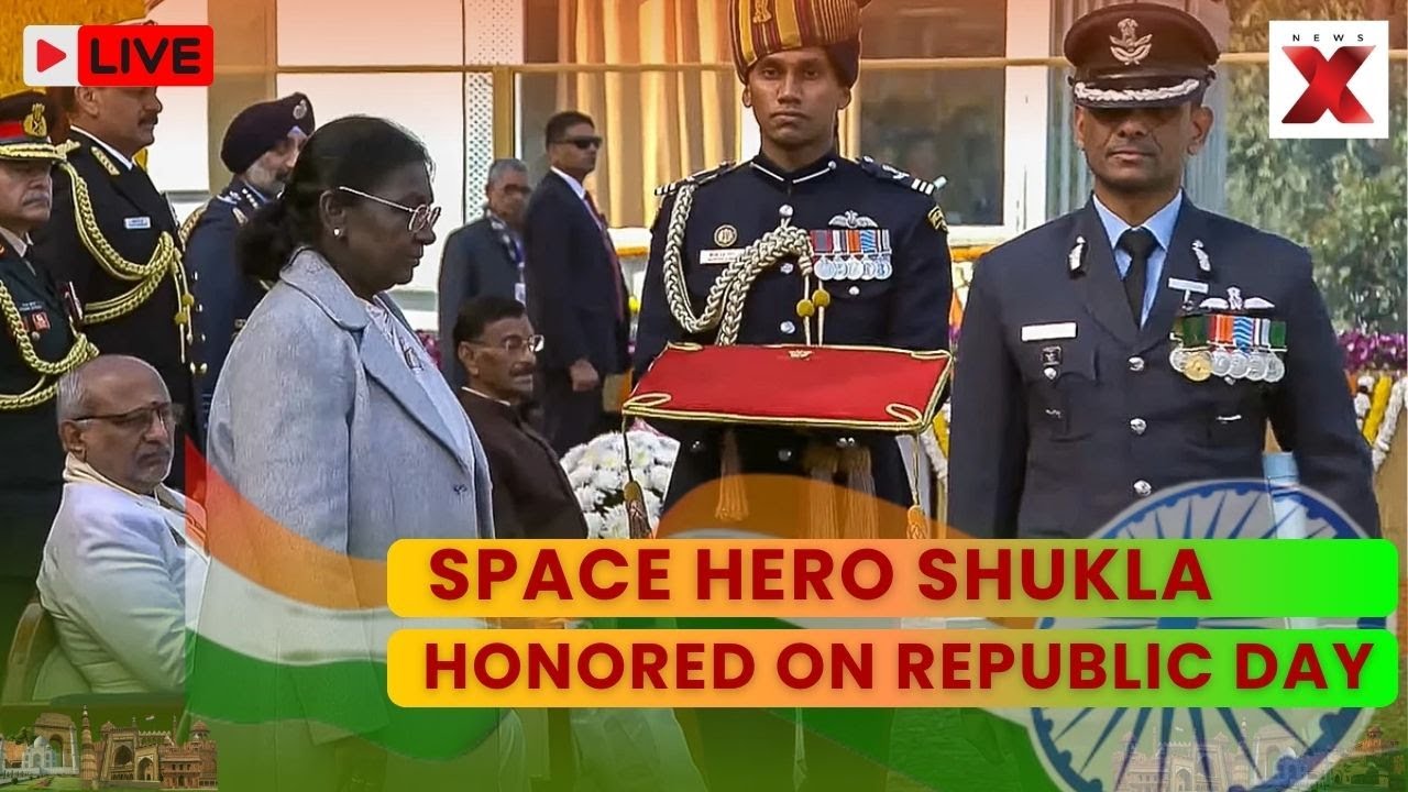 Republic Day 2026 LIVE | Space Mission Hero Shubhanshu Shukla Receives Ashoka Chakra
